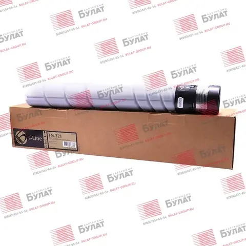 Тонер-картридж БУЛАТ s-Line TN-321K для Konica Minolta bizhub C224, bizhub C284 (Чёрный, 27000 стр.)