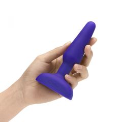 Фиолетовая анальная вибропробка с 3 источниками вибрации TRIO REMOTE CONTROL PLUG  PURPLE - 13,5 см. - 