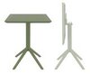 Стол пластиковый складной Siesta Contract Sky Folding Table 60, оливковый
