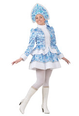 Взять напрокат костюм Снегурочки Гжель - Магазин 