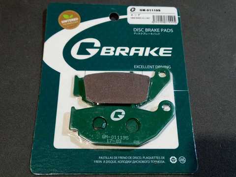 Тормозные колодки G-brake 01119S Honda CRF 250 Suzuki GSX-R 125 150