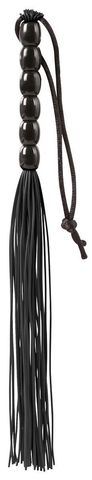 Чёрная мини-плеть из резины Rubber Mini Whip - 22 см. - Blush Novelties Guilty Pleasure 520009