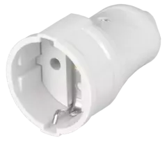 ИЭК Розетка разборная РПп10-01-Ст прямая с з/к 16А белая ERP10-16-01-K01