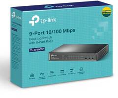 TP-Link TL-SF1009P - 9-портовый настольный 10/100 Мбит/с коммутатор с 8 портами PoE+