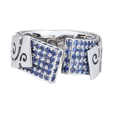 Кольцо с Сапфирами, R0003-0/11
