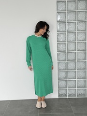 Платье «Косы» зеленое