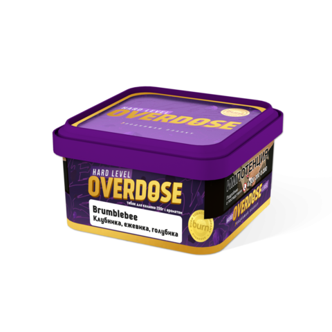 Табак Overdose Brumblebee (сладкая клубника с сочной, ежевикой и голубикой) 100г