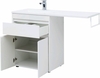 Aquanet 239215 Тумбас раковиной Токио 130 L напольная 1 ящик 2 фасада цвет белый глянец (239215)