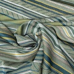 Трикотаж в полоску зеленую Missoni