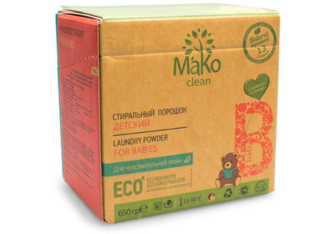 Детский стиральный порошок MaKo Clean "Baby", 650г