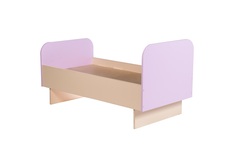 Кровать детская с цветными спинками "ДОШКОЛЬНИК" (Цвет: Ирис)