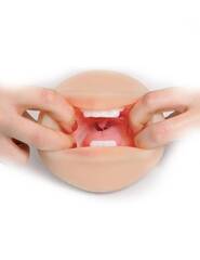 Телесный мастурбатор-ротик Deep Throat Cocksucker - 