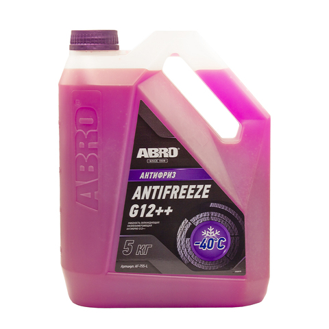 Антифриз ABRO фиолетовый G12++ 5кг