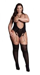 Эффектный боди-комбинезон Elara VII Bodystocking with Open Cups - 