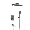 Cezares SLIDER-VDSET-01 SLIDER-VDSET-01 Душевой комплект встраиваемый с изливом (смеситель, верхний душ, ручной душ со шлангом, излив, штуцер с держателем), хром