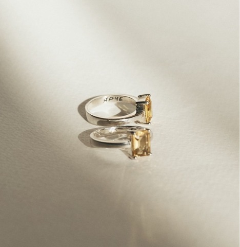 кольцо еще ярче с цитрином