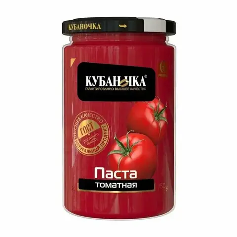 Томатная паста Кубаночка сткл.750гр