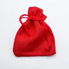 Холщовый мешочек, цвет красный, размер около 9*7 см, цена за 1 шт
