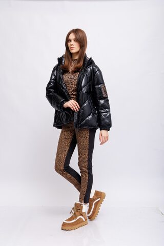 Marc Cain Sports Леггинсы комбинированные в леопардовый узор