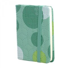 
          Записная книжка, А7, Alingar, 7БЦ, ПВХ, на резинке, клетка, 96 л., "Шары", зеленый