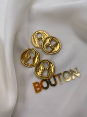 Пуговицы Скиапар. золотистые 