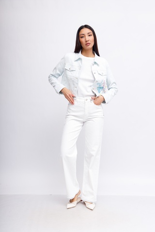 Marc Cain Джинсы широкого кроя с эластомультиэстером. Эко-линейка ReThink Together