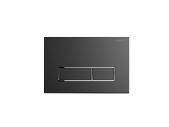 Aquatek KDI-0000065 KDI-0000065(HC-1) Панель смыва Оружейная сталь матовая ободок хром (клавиши прямоугольные), 162*244 мм фото