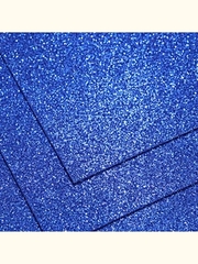 Фоамиран глиттерный 2мм Лазурно-синий размер 60x70см (3шт)