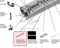 Ricoh Fusing entrance guide plate original D2024252