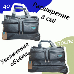 Сумка на трех колесах ткань Impreza серый Маренго 65*36*38+8 см/108л/2,8 кг (М+)