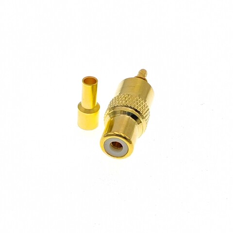 ВЧ-разъём RCA(female) обжимной под кабель RG-316 R-211L