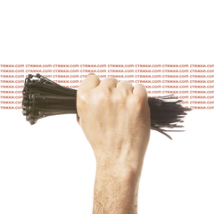 Стяжка - хомут кабельная нейлоновая КСС 5х200 черные — 100 шт/уп