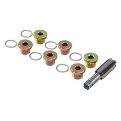 Thorvik ODPRK1715 Набор для восстановления резьбы сливного отверстия поддона M17х1.5, 7 предметов 53213