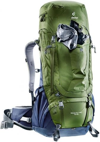 Картинка рюкзак туристический Deuter Aircontact Pro 70+15 Pine-Navy - 5