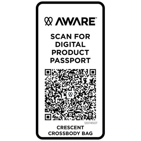 Crescent сумка через плечо Aware™ плотностью 500 г/м² из переработанного материала