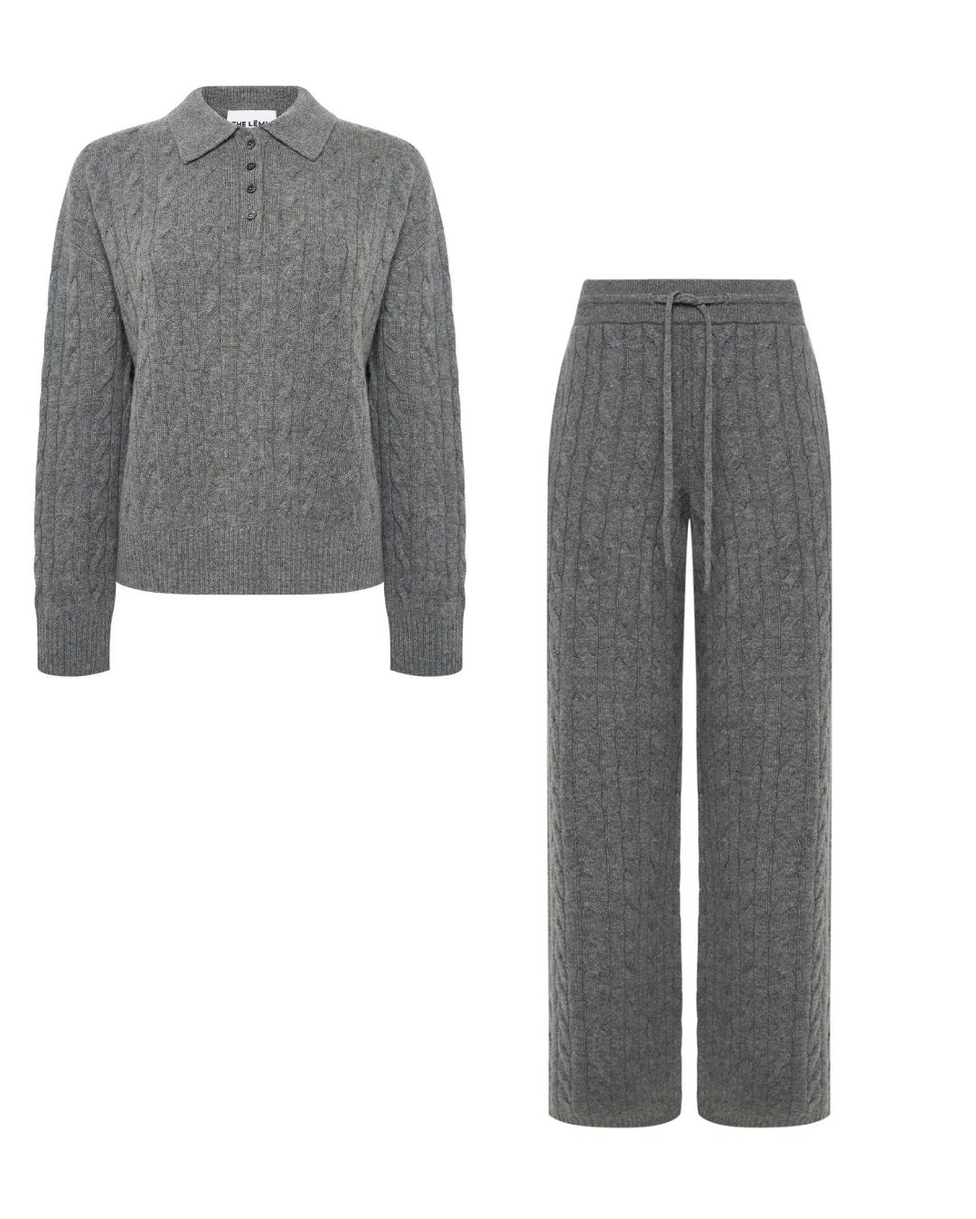 Костюм из кашемира и шерсти мериноса, Серый