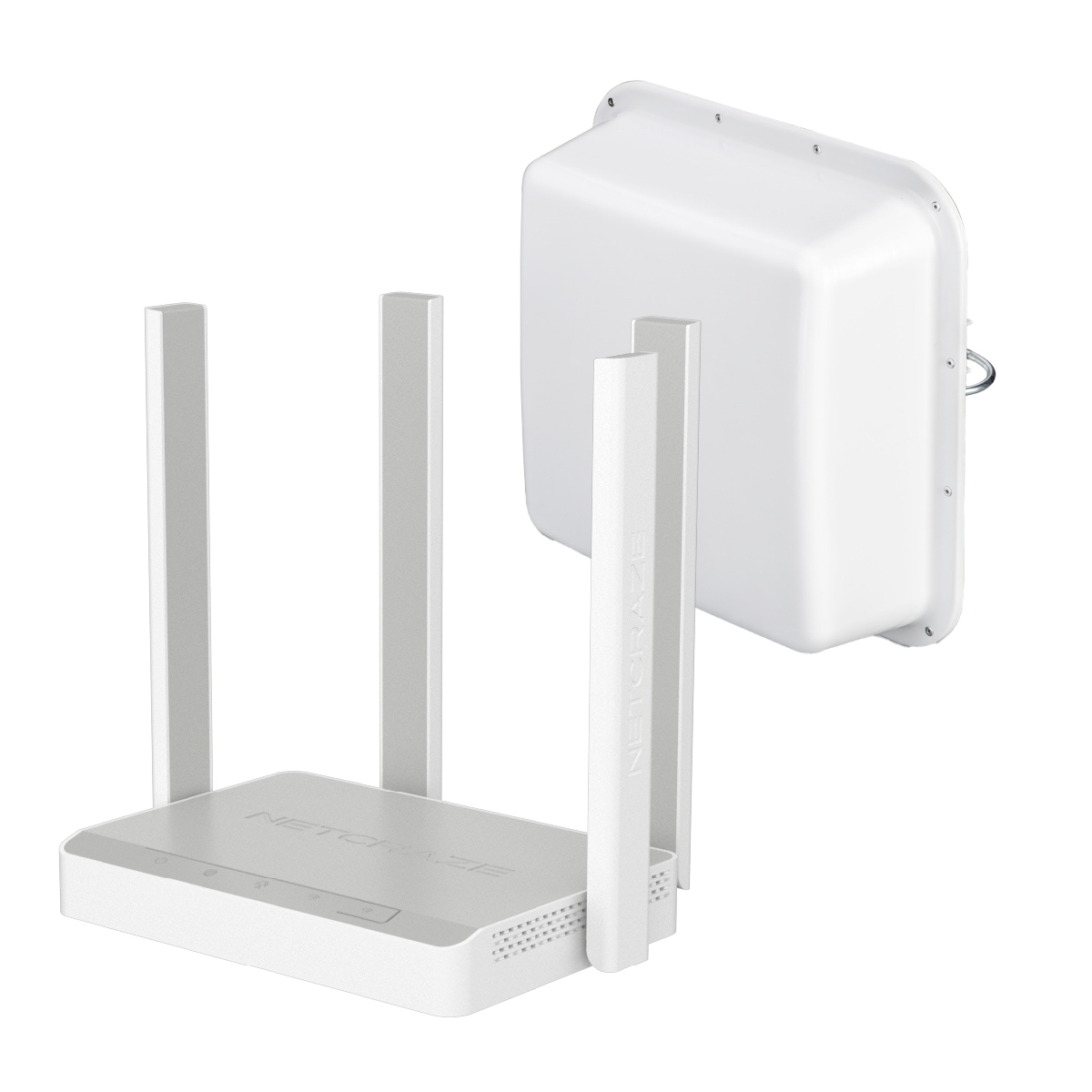 keenetic | Комплект: Netcraze Explorer 4G + MIMO антенна + кабельная сборка + SIM-карта - фото 3