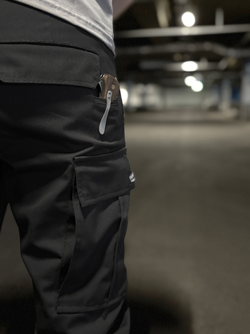 Хлопковые штаны с карманом под нож 