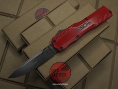 Нож Kershaw Livewire 9000 - рукоять красная, 50 лет, клинок блэквош