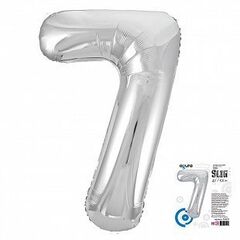 Аг 40''/102 см, Цифра Slim Серебро 