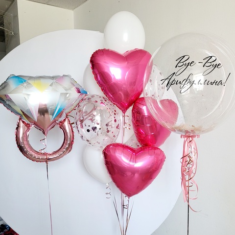 Композиция из шаров на девичник