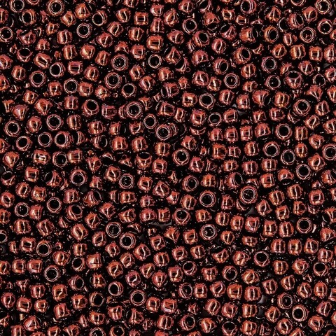 Японский бисер TOHO Round 11/0 (№222), металлизированный, непрозрачный глянцевый