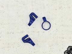 Кольцо с лезвием для обрезки ниток, т.синий