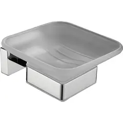 Мыльница стеклянная BELZ B90202, хром