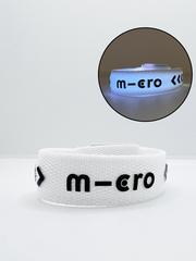 Браслетик с лого m-cro белый LED (светящийся)