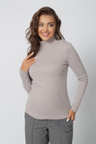 Водолазка для беременных 17757 темный беж