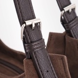 Сумка Саломея 456 эко-замша шоколад