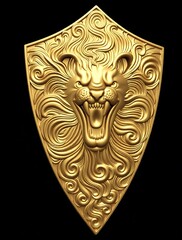 Силиконовый молд № 446 Щит Лев -2