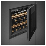 Винный шкаф SMEG CVI121B3 черное стекло Deep Black