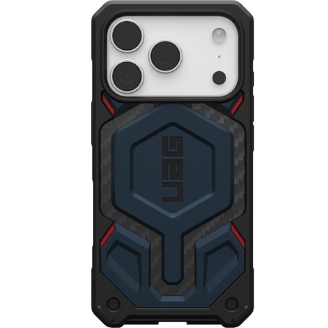 Чехол Uag Monarch Pro Case для iPhone 17 Pro, Красный | Carbon Fiber Mallard/Red/Monarch Pro